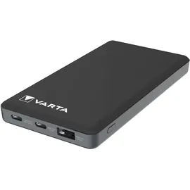 Varta Power Bank 10000mAh, Powerbank Power on Demand mit 3 Anschlüssen (1x USB A, 2x USB C), kompatibel mit Tablets & Smartphone, in umweltschonender Verpackung