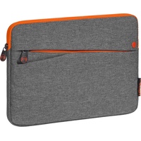 PEDEA "Fashion" 27,96 cm (bis 11''), grau/orange (10.10"), Notebooktasche, Grau,