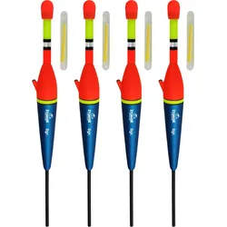 Knicklicht Durchlaufpose inkl. 4 Knicklichter 4, 6, 8, 10g als 4er Set blau 6G