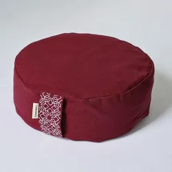 Meditationskissen Rundes XL - Maroon rot No Size