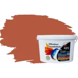 RyFo Colors Silikonharz Fassadenfarbe Lotuseffekt Trend Orangetöne Rotorange 10l - bunte Fassadenfarbe, weitere Orange Farbtöne und Größen erhältlich, Deckkraft Klasse 1