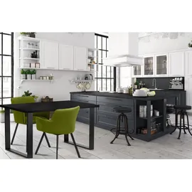 Konsimo Esstisch 80 x 77 x 77 cm schwarz