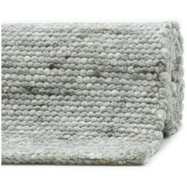 THEKO Handwebteppich Alpen UNI natural grey 140 H: 1,2