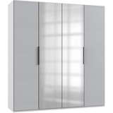 fresh to go Level 200 x 216 x 58 cm weiß/Light grey mit Spiegeltüren