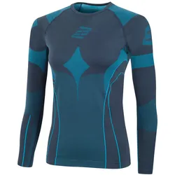 Bogotto Klara Sommer Damen Langarm Funktionsshirt, grau-blau, Größe M L