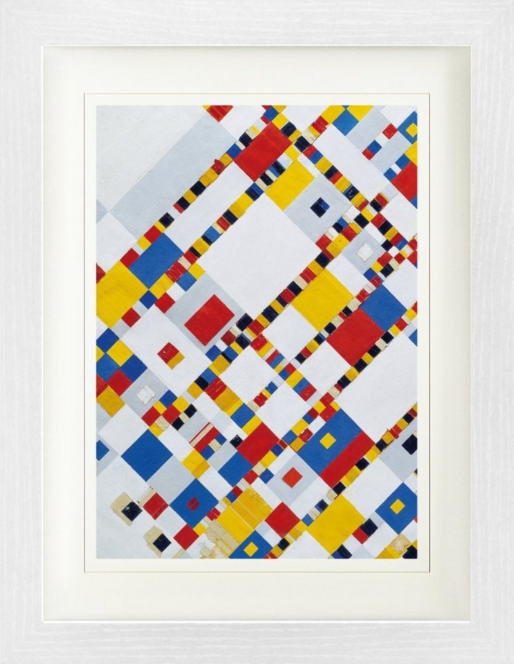 1art1 Bild mit Rahmen Piet Mondrian - Victory Boogie Woogie, 1944 30 cm x 40 cm