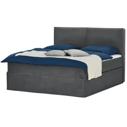 Boxi Boxspringbett 160 x 200 cm  Boxi ¦ grau ¦ Maße (cm): B: 160 H: 125