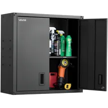 Vevor Hängeschrank Stahl 762x310x762 mm schwarz abschließbar