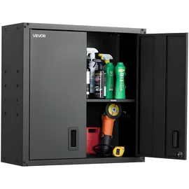 Vevor Hängeschrank Stahl 762x310x762 mm schwarz abschließbar