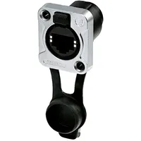 Rean AV RJ45 Durchgangs-Einbaubuchse, IP65, vernickeltes D-Gehäuse RRE8F-Z-000-1 Buchse, gerade 1 St.