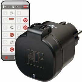 Brennenstuhl WA 3000 XS02 Wifi-Steckdose für den Außenbereich schwarz, Smart-Steckdose (1294860)