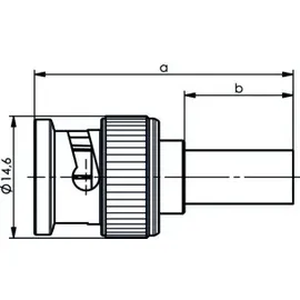 Telegärtner BNC-Kabelstecker cr/cr RG58 100027453