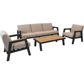 Lesli-Living Manu Loungeset anthrazit/beige