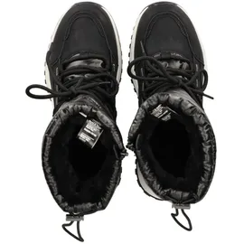 Dockers by Gerli Damen Combat Boots, Frauen Stiefeletten,wasserabweisend,warm gefüttert,schnürstiefel,Winterstiefel,schwarz,36 EU - 36