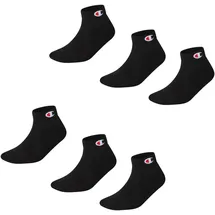 Champion Basics 6er Pack Quarter Socken Schwarz 35-38