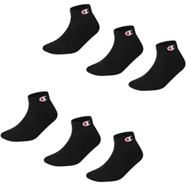 Champion Basics 6er Pack Quarter Socken Schwarz 35-38