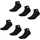 Unisex Socken 6er Pack Schwarz 35-38