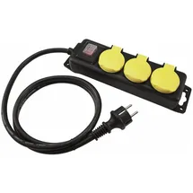 Eurolite Steckdosenleiste 3-fach 5 m Schwarz
