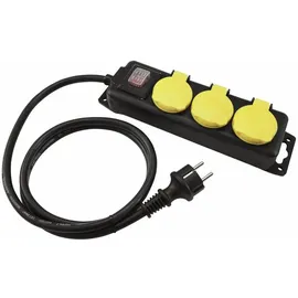 Eurolite Steckdosenleiste 3-fach 5 m Schwarz