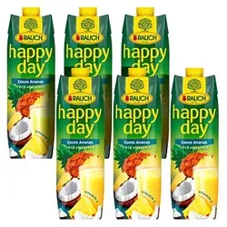 happy day Fruchtsaftkonzentrat Ananas, Kokos 6x1,0 l