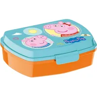 Peppa Pig Kinder Brotdose Having Fun, Blau/Orange