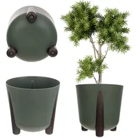 Kadax Blumentopf mit Einsatz, 18 cm, Grün