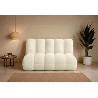 LeGer Home by Lena Gercke 2-Sitzer Priya Designersofa, moderne Steppung, auch in Bouclé, gemütlich und modern, B/T/H: 155/108/84 cm beige