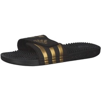 adidas Adissage Sandal, Core Black/Gold Metallic/Core Black, 48.5 EU