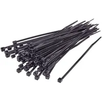TRU Components 1592863 TC-CVR240LBK203 Kabelbinder 240mm 7.60mm Schwarz UV-stabilisiert