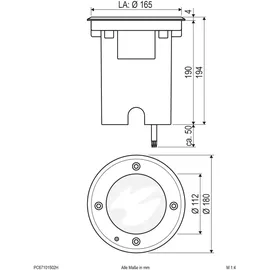 EVN LED-Bodeneinbauleuchte IP67 1090 lm