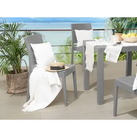 Beliani Gartenstuhl 2er Set 0 x 0 x 0 cm grau