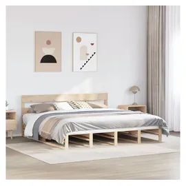 vidaXL Massivholzbett 180 x 200 cm Beige
