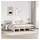 vidaXL Massivholzbett 180 x 200 cm Beige