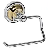 Brillantbad BETRO Gold Papierrollenhalter ohne Deckel Messing Gold Chrom 135x100x90 mm für Bad & WC >> zum Bohren
