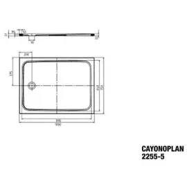 Kaldewei CAYONOPLAN 2255-5,