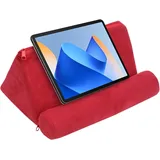 Kelepu Tablet Kissen Halter, Tablet Ständer Abnehmbare Tablet Halterung Bett Kissen für Schoß Tisch, Tablet Kissenständer mit Tasche Stifthalter für Telefonhalter E-Reader Smartphones Tablet