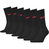 Levi's Socken 6er Pack Rot/Schwarz 39-42