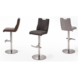 MCA Furniture Bistrostuhl »GIULIA«, eisgrau + Edelstahl, gebürstet, , 40390827-0 B/H/T: 39 cm x 88 cm x 50 cm,