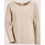 Madeleine Sweatshirt mit Struktur Beige 46
