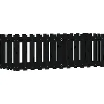 vidaXL Hochbeet Latten-Design 150 x 50 x 50 cm Schwarz