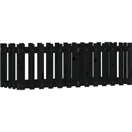 vidaXL Hochbeet Latten-Design 150 x 50 x 50 cm Schwarz