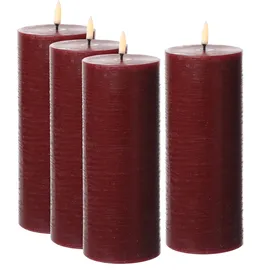 uYuni LED Kerzenset PIA 20 cm rot