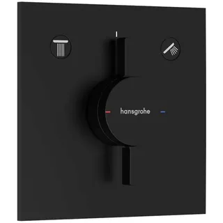Hansgrohe DuoTurn E Mischer Unterputz für 2 Verbraucher, Mattschwarz