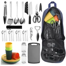 luxuskollektion Camping-Kochutensilien-Set für 4