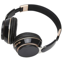 Akozon Over-Ear-Kopfhörer, kabelloses Bluetooth 5.0-Headset, Over-Ear-Stereo-Headset mit Mikrofon, Gaming-Headsets, schwarzes Kabel, Mikrofon-Headsets, Gaming, 3,5 mm, kabelgebunden für unterwegs