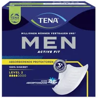 6x TENA Men Active Fit Level 2 Inkontinenzeinlage | Packung (20 Stück)