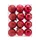 CASARIA CASARIA® Weihnachtskugeln 48tlg Ø 6cm Kunststoff matt glänzend Christbaumkugeln Christbaumschmuck Anhänger Weihnachtsbaumkugeln Weihnachtsdeko rot