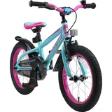 Bikestar Kinderfahrrad 16 Zoll RH 23 cm türkis/lila