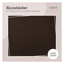 lycce Klemmkissen Sitzkissen mit 1 Leiste, Kunstleder versch. Farben