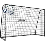 Hudora Fußballtor Schwarz 240 cm